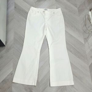 Levi Strauss signature White Misses low rise slim fit Flare , cut jeans, sz 14